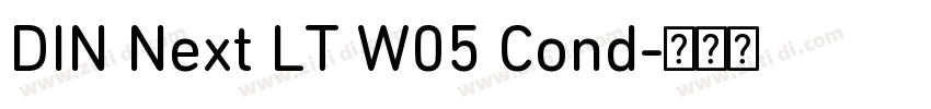 DIN Next LT W05 Cond字体转换